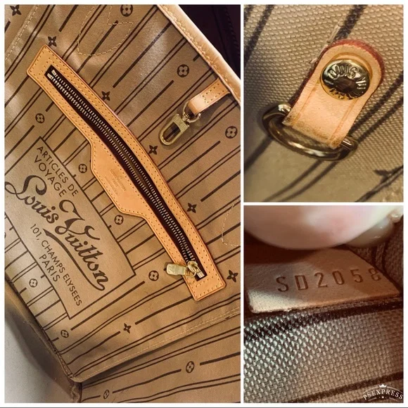 ‼️SOLD on ♏️‼️LV NEVERFULL MM GORG EUC/DUST BAG - Picture 13 of 13